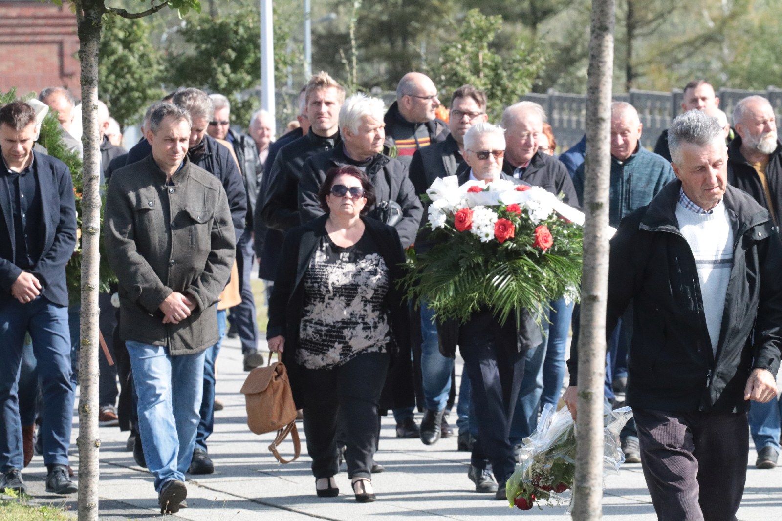 Pogrzeb Andrzeja Dynaka działacza „Solidarności”
