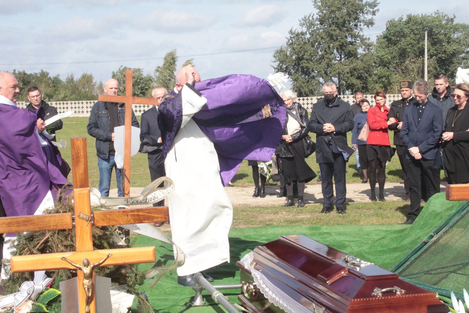 Pogrzeb Andrzeja Dynaka działacza „Solidarności”