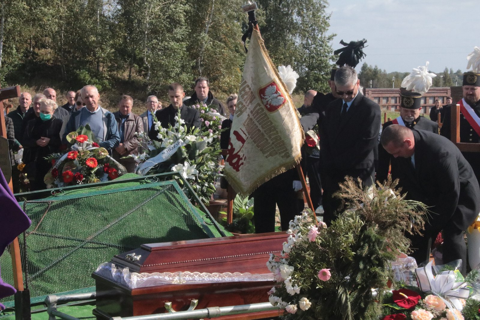 Pogrzeb Andrzeja Dynaka działacza „Solidarności”