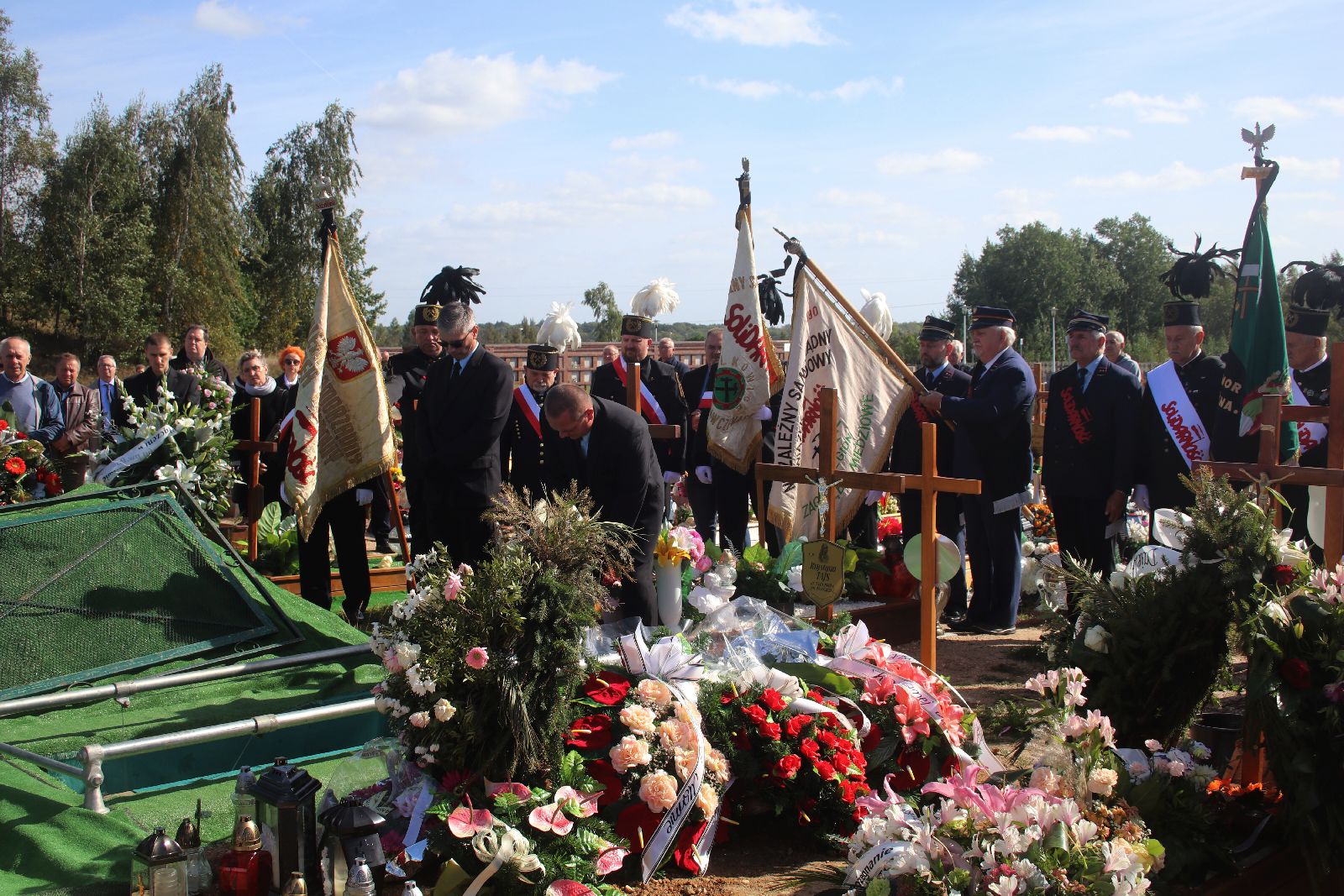 Pogrzeb Andrzeja Dynaka działacza „Solidarności”