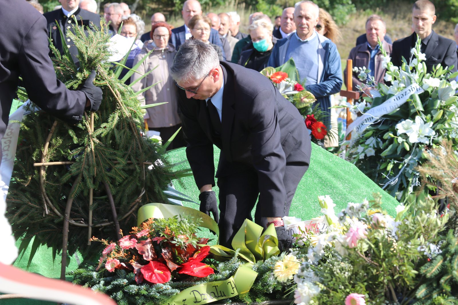 Pogrzeb Andrzeja Dynaka działacza „Solidarności”