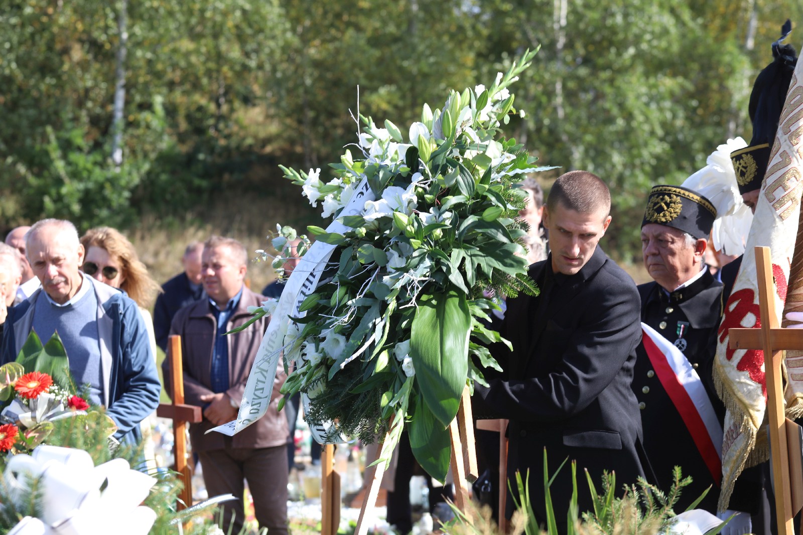 Pogrzeb Andrzeja Dynaka działacza „Solidarności”
