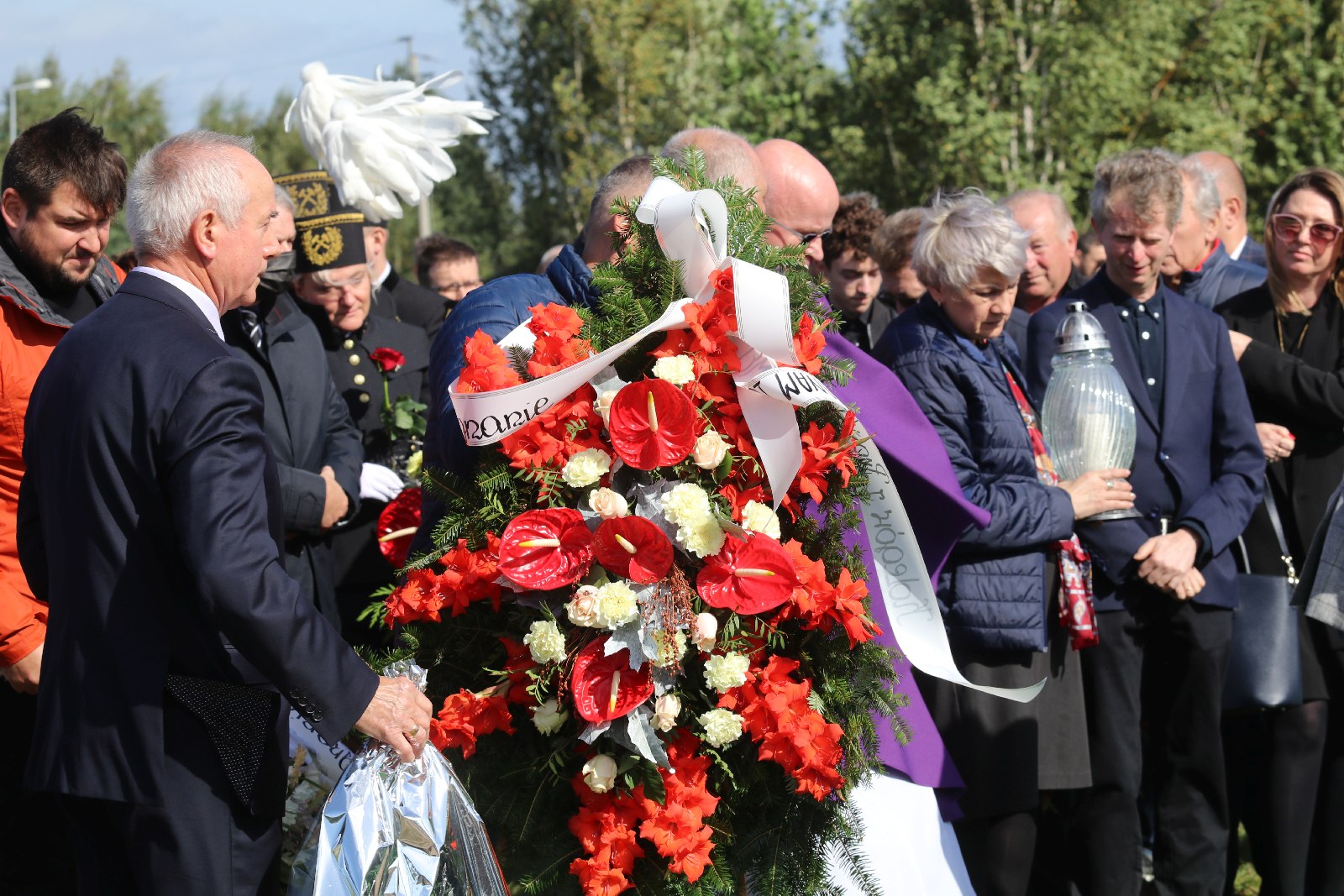 Pogrzeb Andrzeja Dynaka działacza „Solidarności”