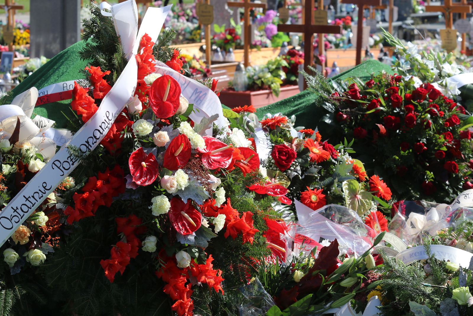 Pogrzeb Andrzeja Dynaka działacza „Solidarności”