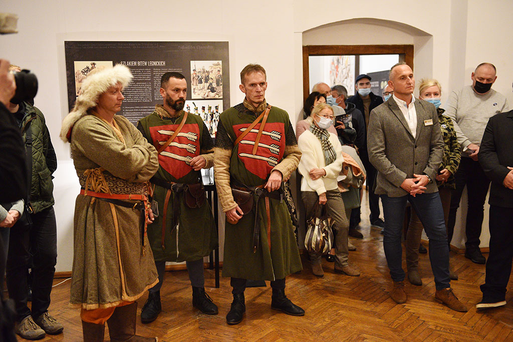 Wystawa artefaktów znalezionych w miejscu bitwy pod Legnicą
