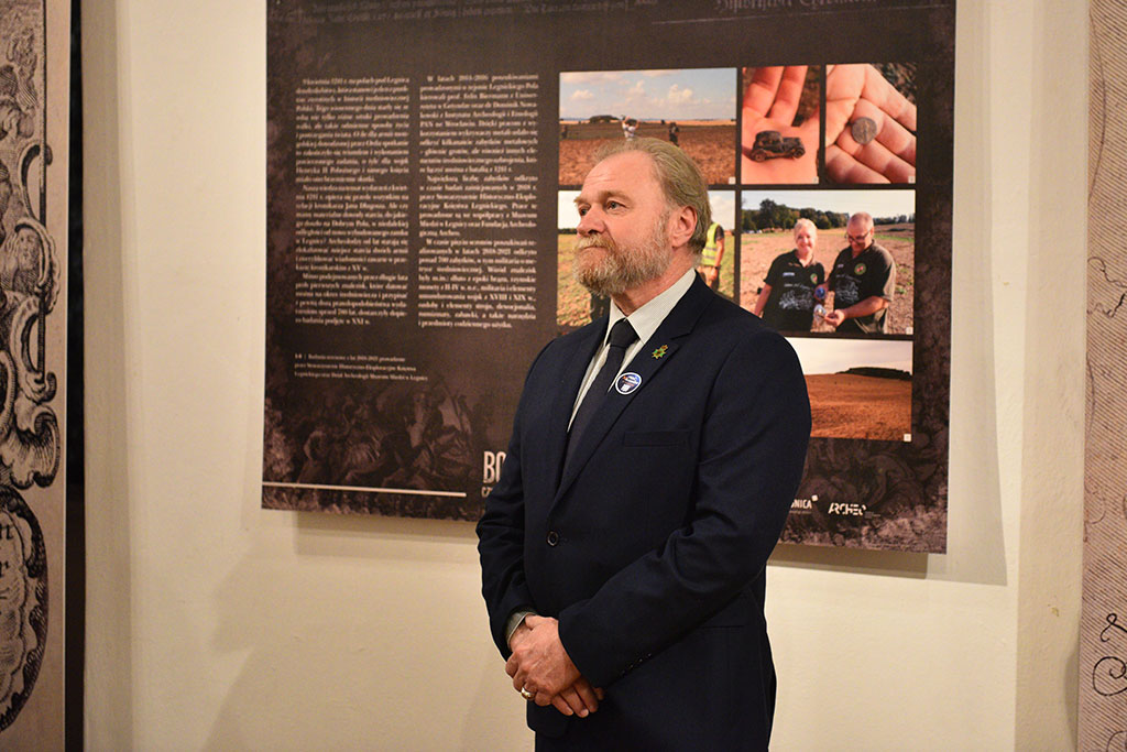 Wystawa artefaktów znalezionych w miejscu bitwy pod Legnicą
