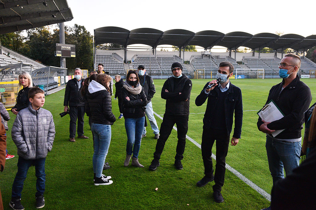 Zobaczyli szatnię zawodników i koronę stadionu „Miedzianki”
