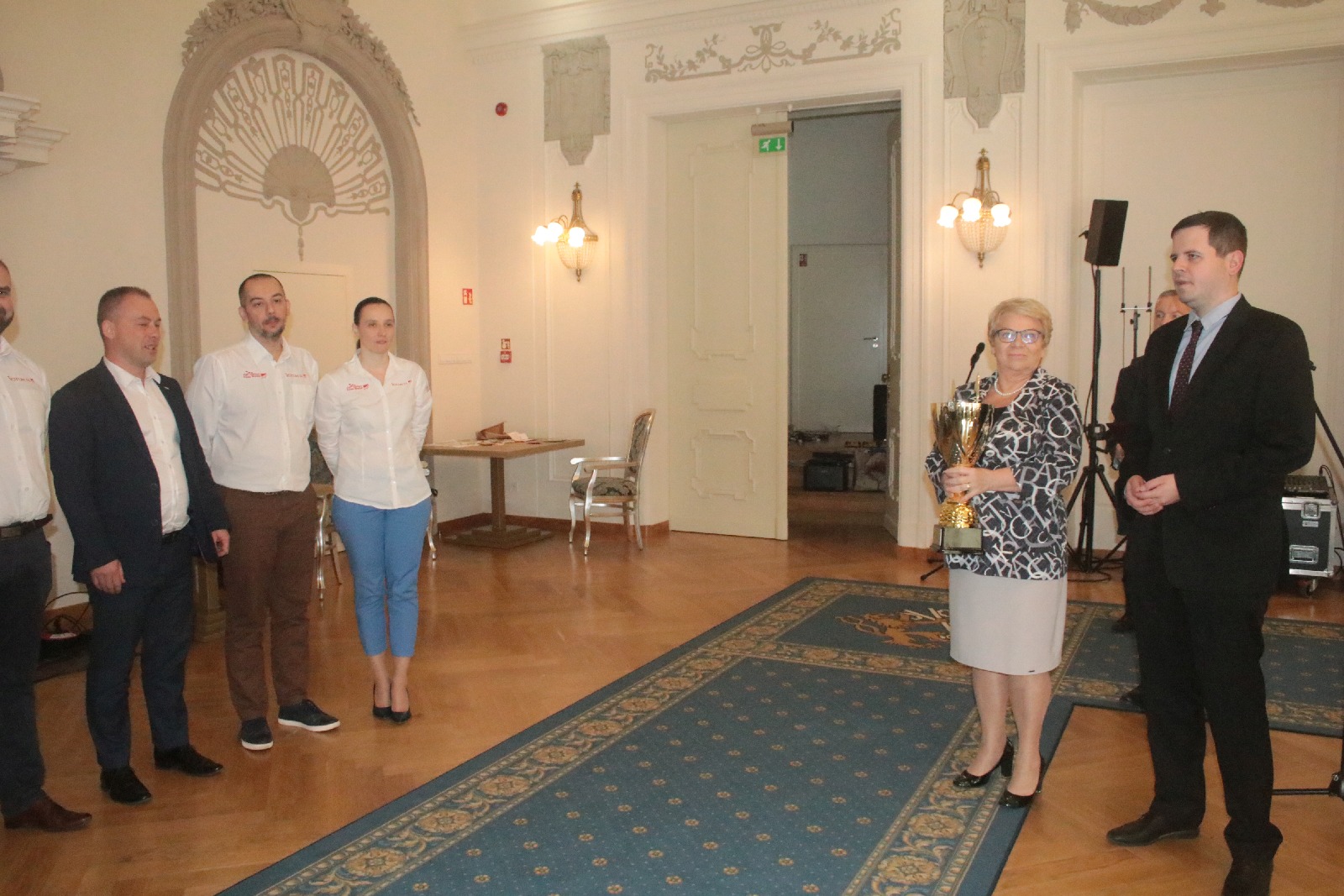 Zakończenie Ekstraligi Szachowej 2021. Wręczenie pucharów