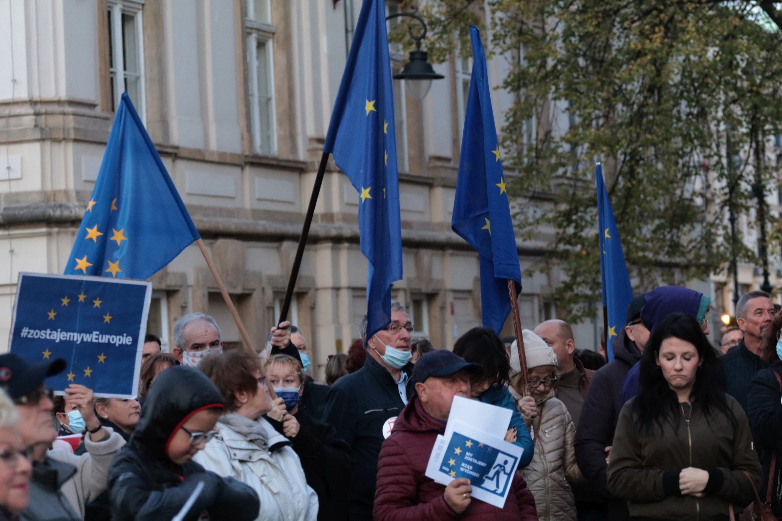 Legniczanie nie chcą polexitu. Protestowali w centrum miasta