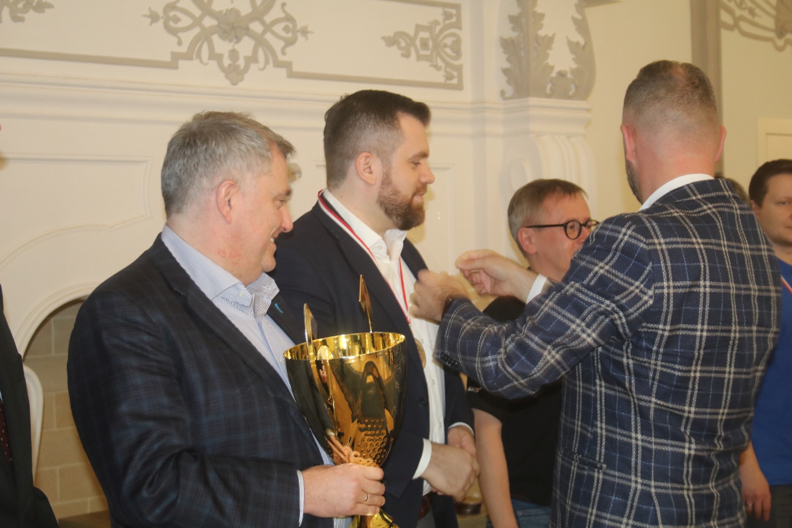Zakończenie Ekstraligi Szachowej 2021. Wręczenie pucharów