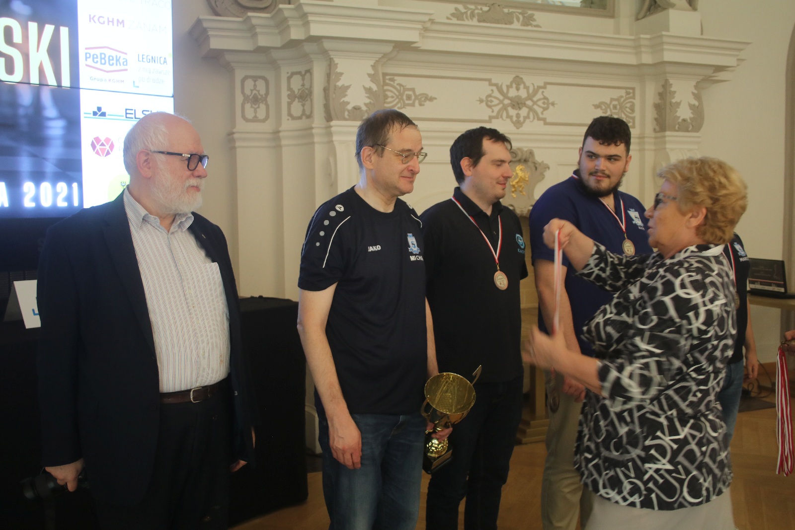 Zakończenie Ekstraligi Szachowej 2021. Wręczenie pucharów