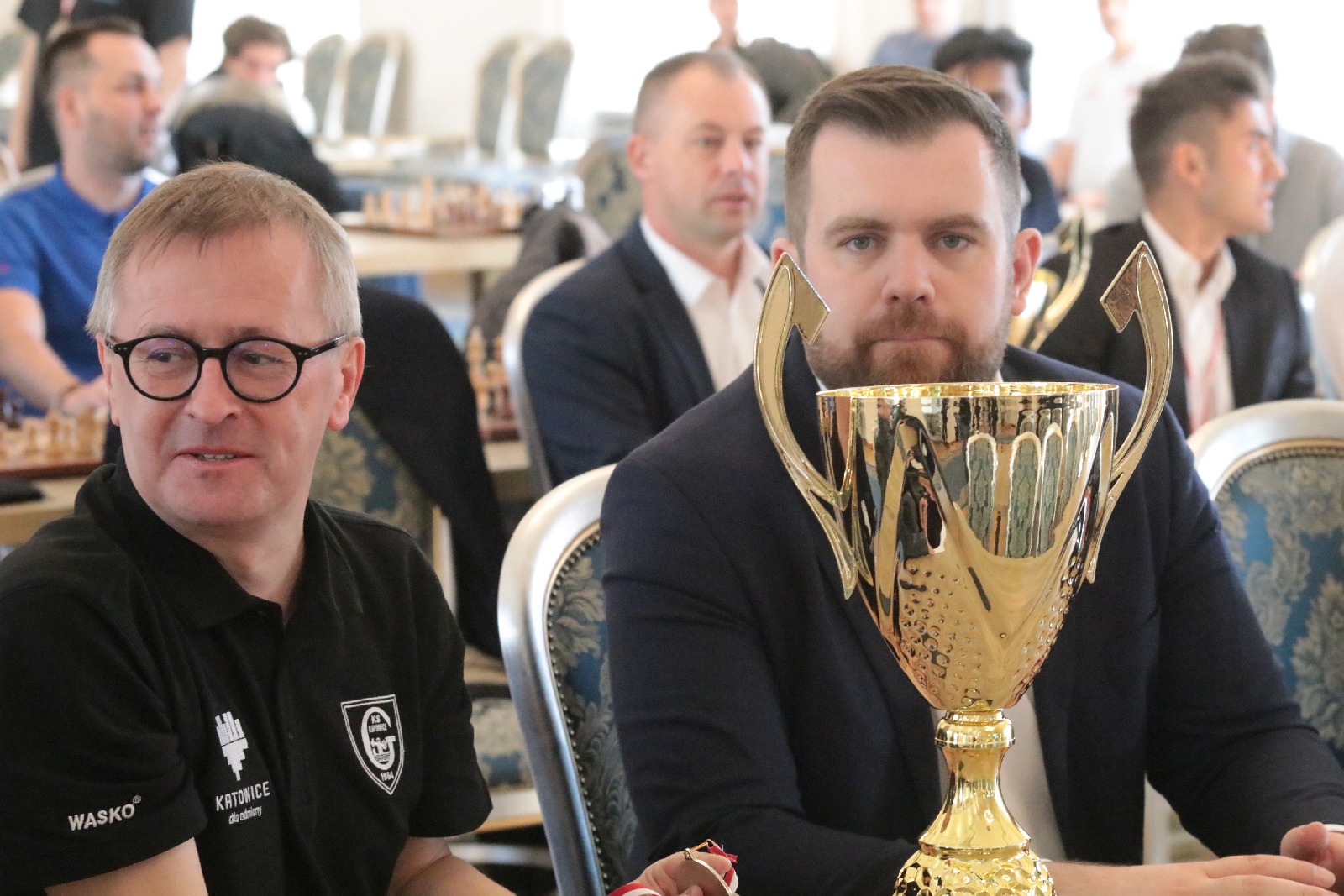 Zakończenie Ekstraligi Szachowej 2021. Wręczenie pucharów