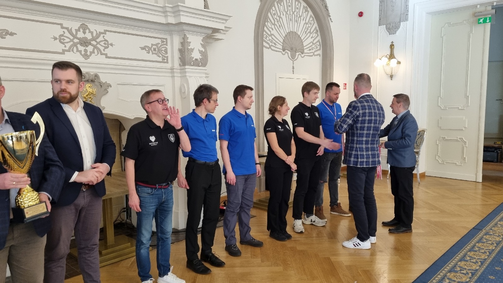 Zakończenie Ekstraligi Szachowej 2021. Wręczenie pucharów