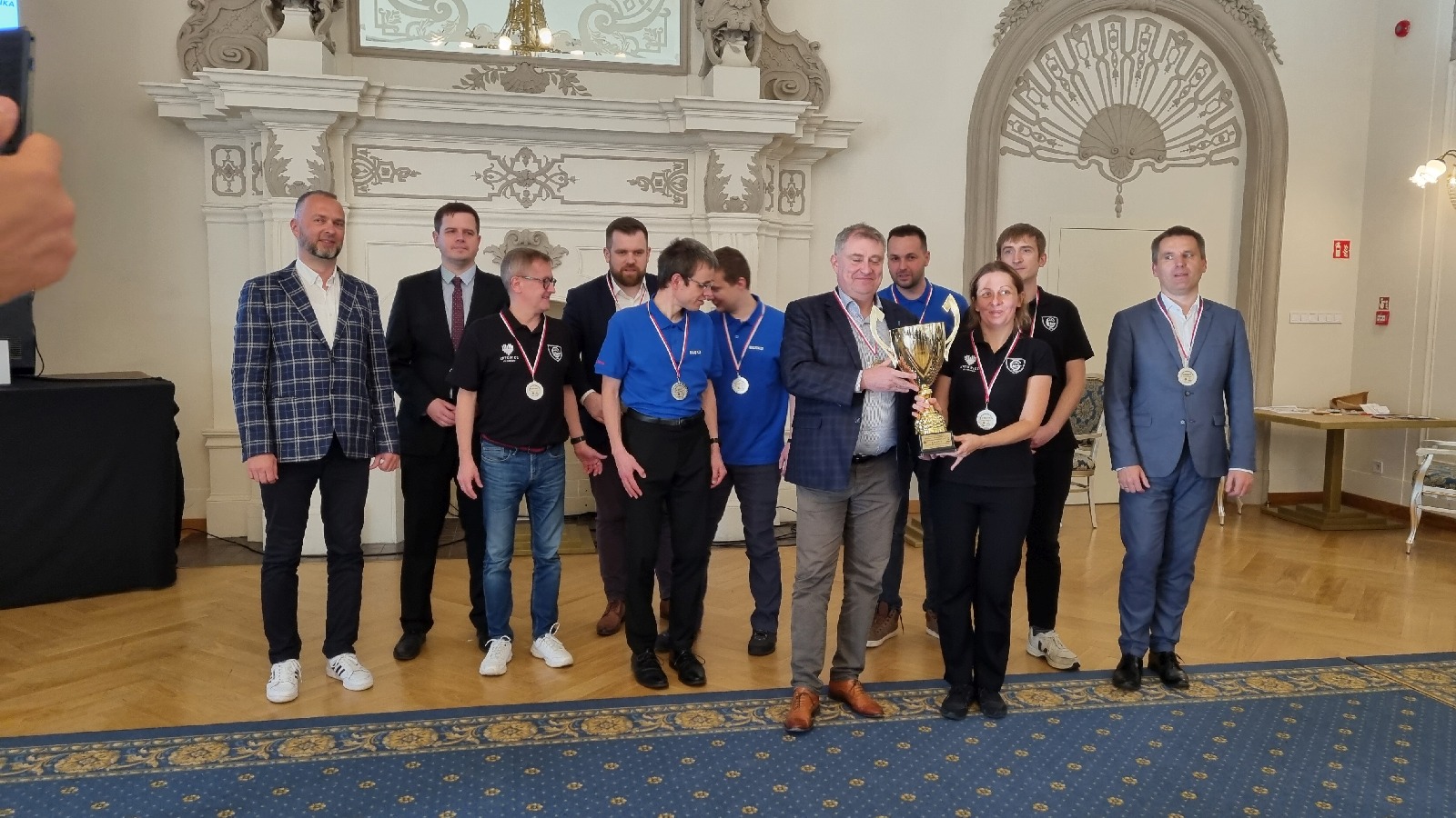 Zakończenie Ekstraligi Szachowej 2021. Wręczenie pucharów