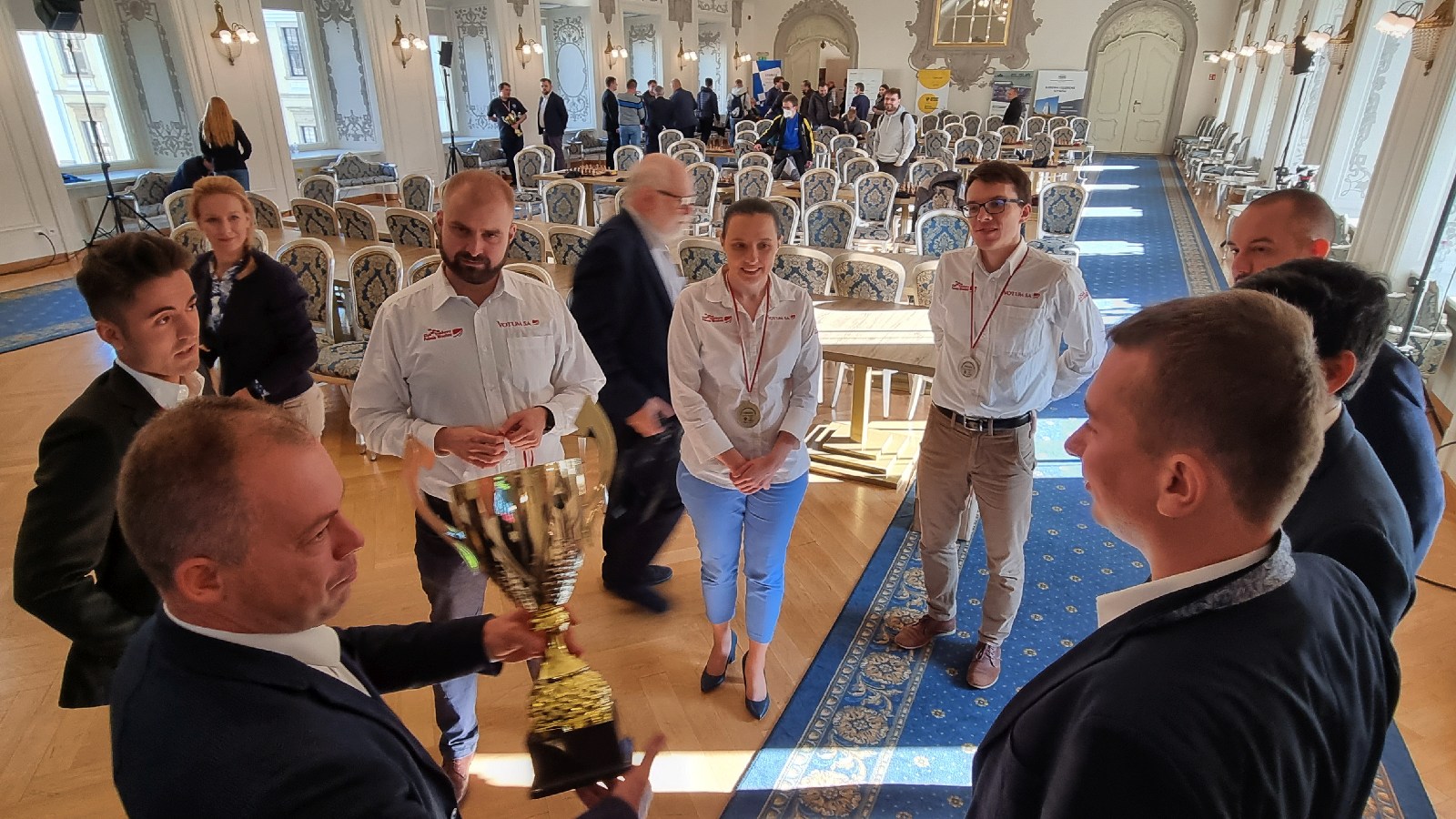 Zakończenie Ekstraligi Szachowej 2021. Wręczenie pucharów