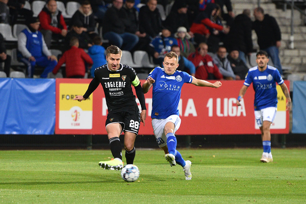1 liga: Miedź Legnica - Zagłębie Sosnowiec 4:0 (2:0)