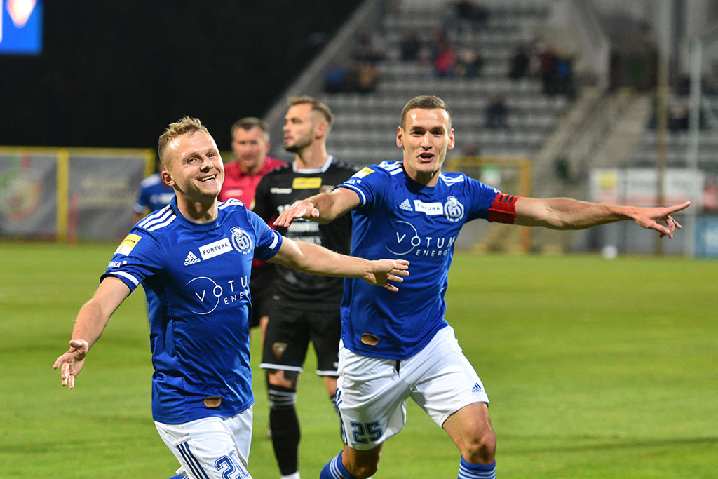1 liga: Miedź Legnica - Zagłębie Sosnowiec 4:0 (2:0)