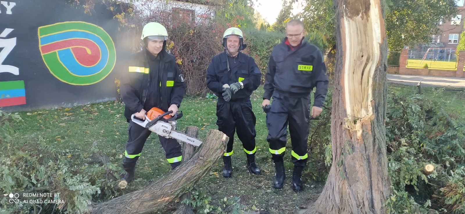 Klub Płetwonurków OSP-ORW „Pinoter” w akcji podczas wichury