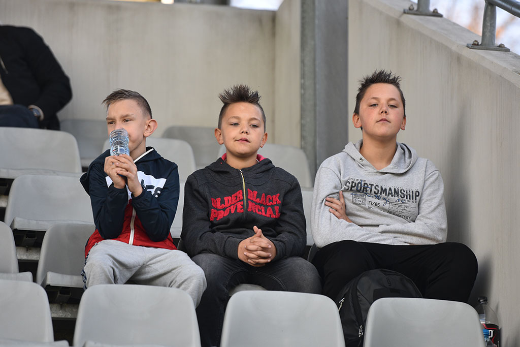 Kibice na meczu Miedź Legnica - Arka Gdynia