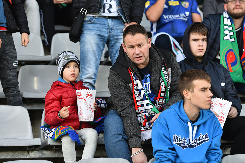 Kibice na meczu Miedź Legnica - Arka Gdynia