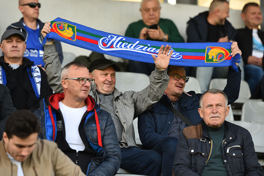 Kibice na meczu Miedź Legnica - Arka Gdynia