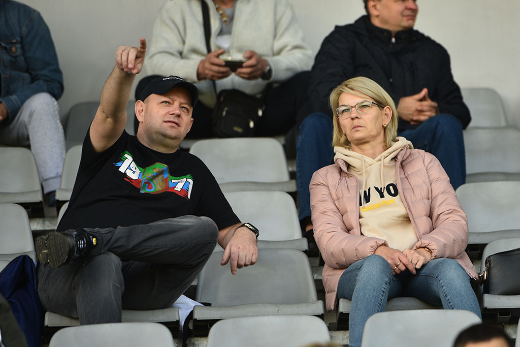 Kibice na meczu Miedź Legnica - Arka Gdynia