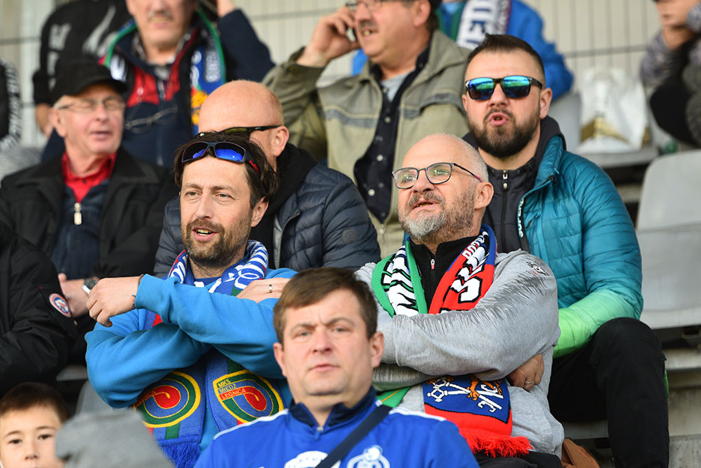 Kibice na meczu Miedź Legnica - Arka Gdynia