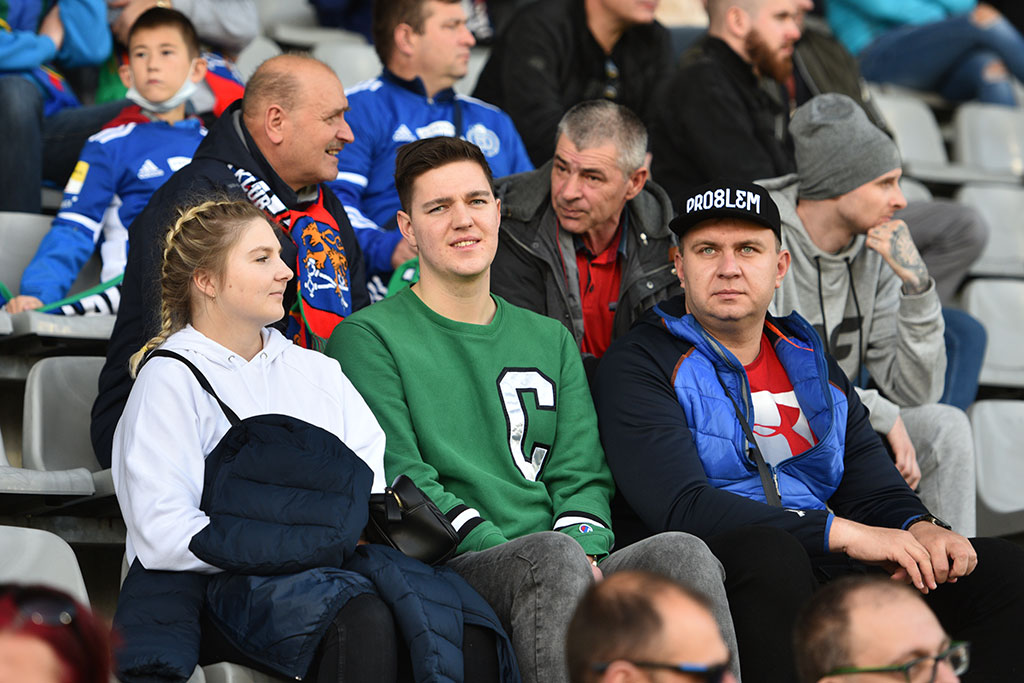 Kibice na meczu Miedź Legnica - Arka Gdynia