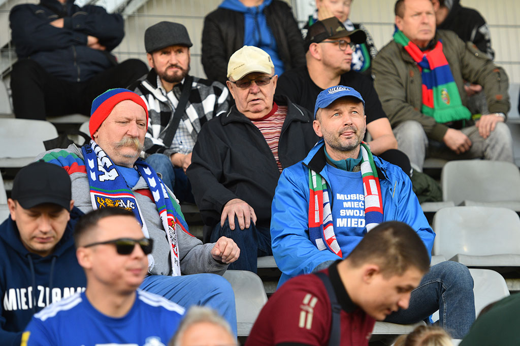 Kibice na meczu Miedź Legnica - Arka Gdynia