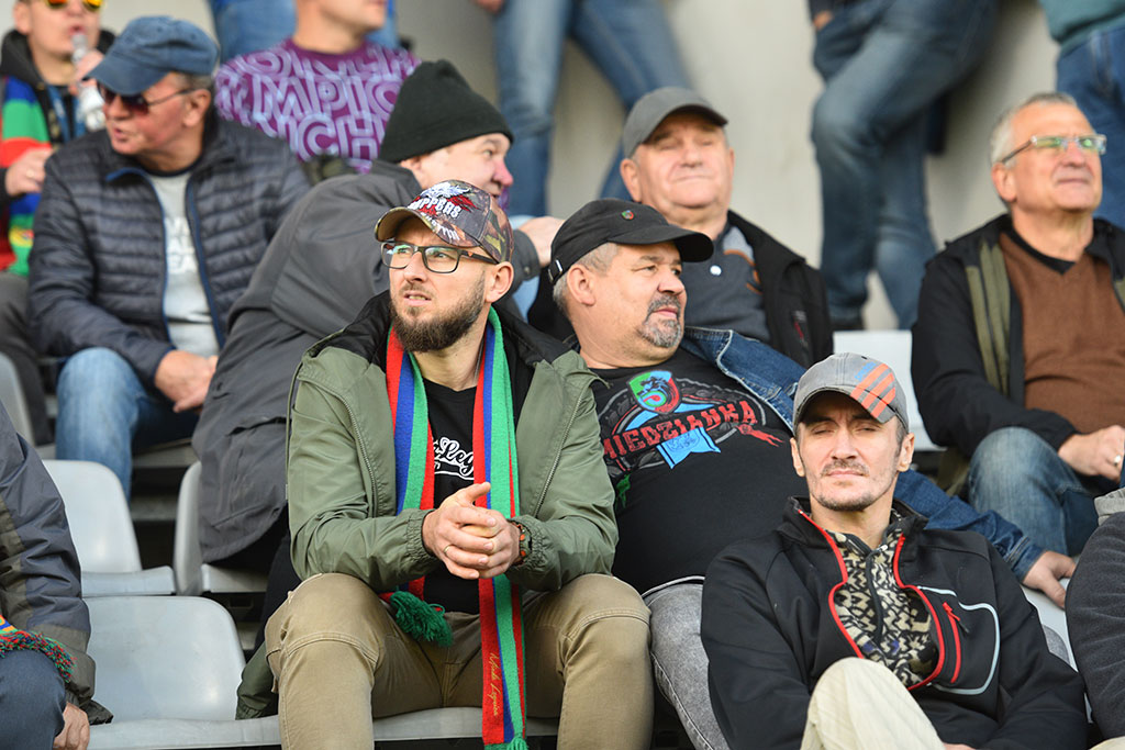 Kibice na meczu Miedź Legnica - Arka Gdynia