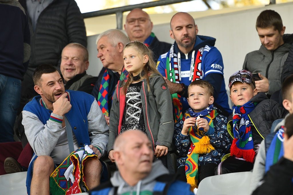 Kibice na meczu Miedź Legnica - Arka Gdynia
