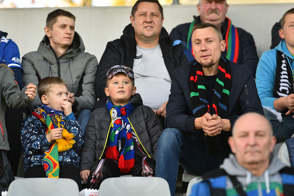 Kibice na meczu Miedź Legnica - Arka Gdynia