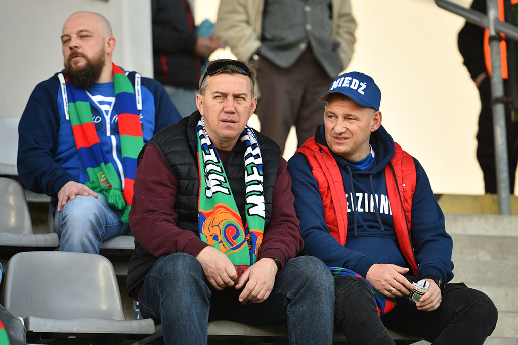 Kibice na meczu Miedź Legnica - Arka Gdynia