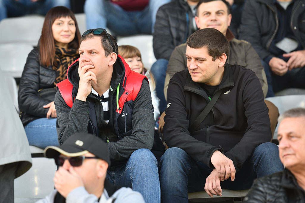 Kibice na meczu Miedź Legnica - Arka Gdynia