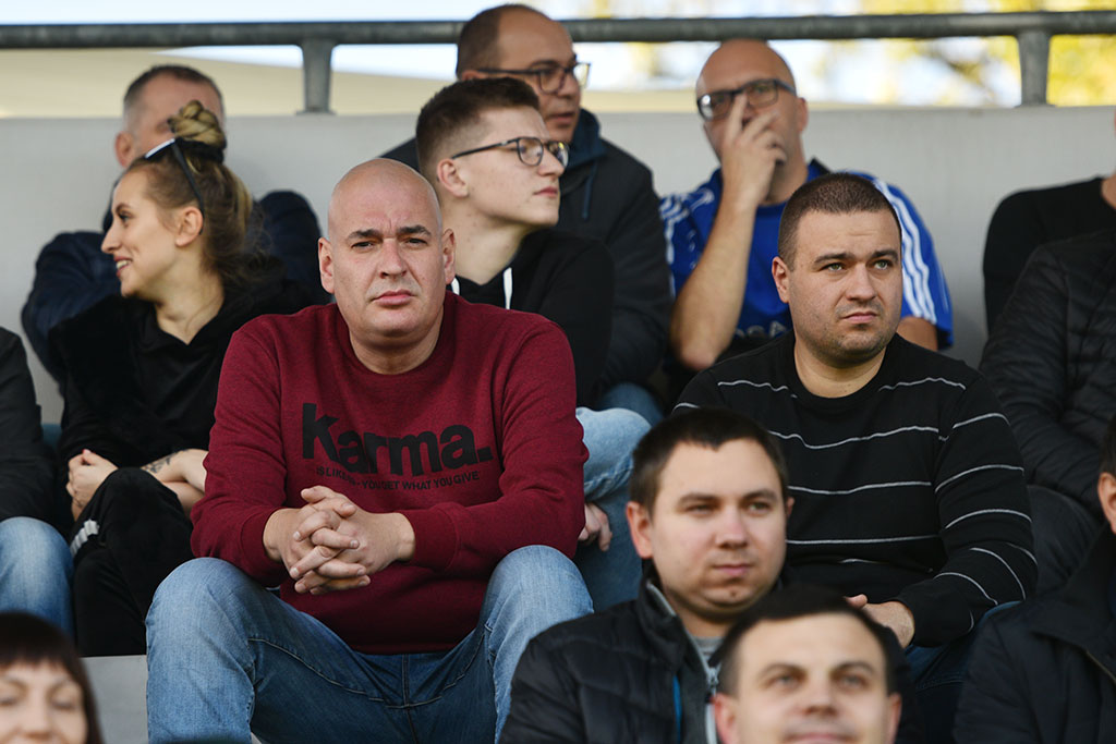 Kibice na meczu Miedź Legnica - Arka Gdynia