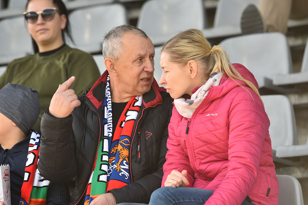Kibice na meczu Miedź Legnica - Arka Gdynia