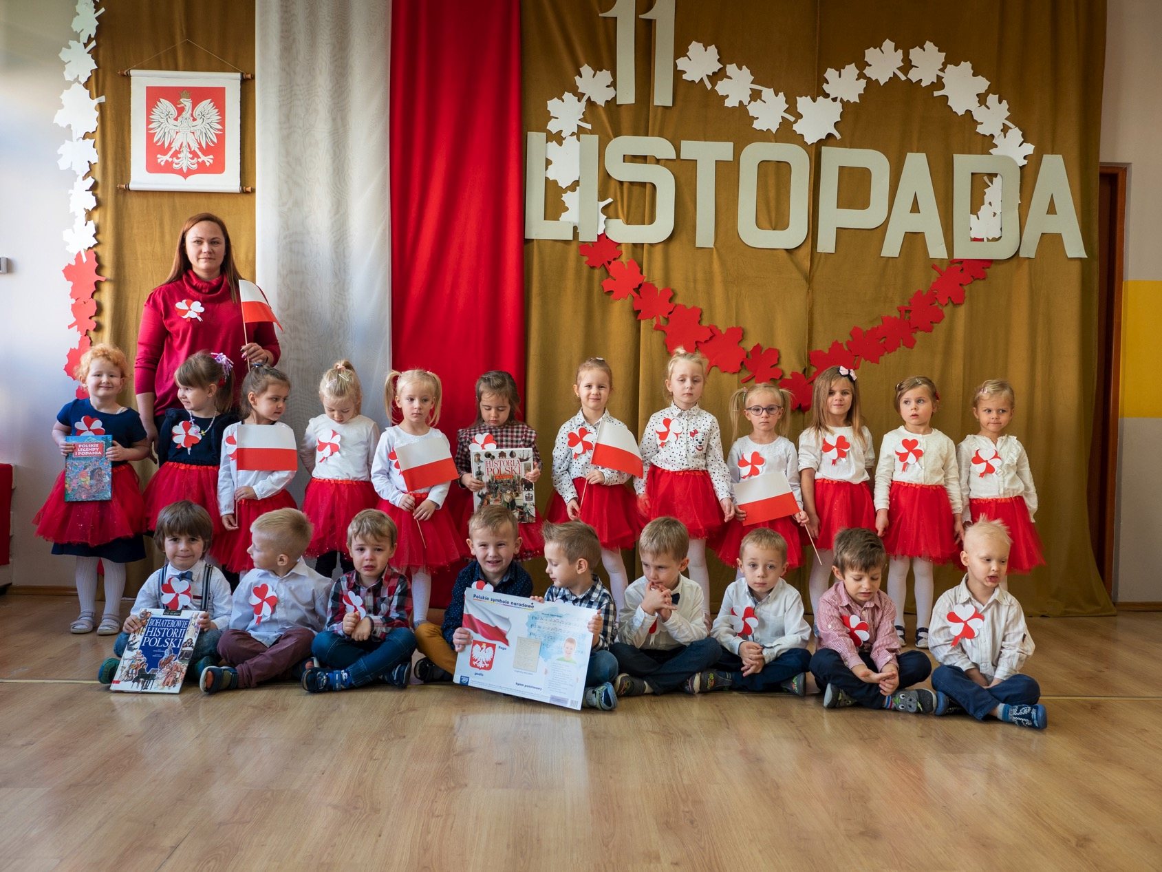Święto Niepodległości w Przedszkolu Niepublicznym „Źródełko”.