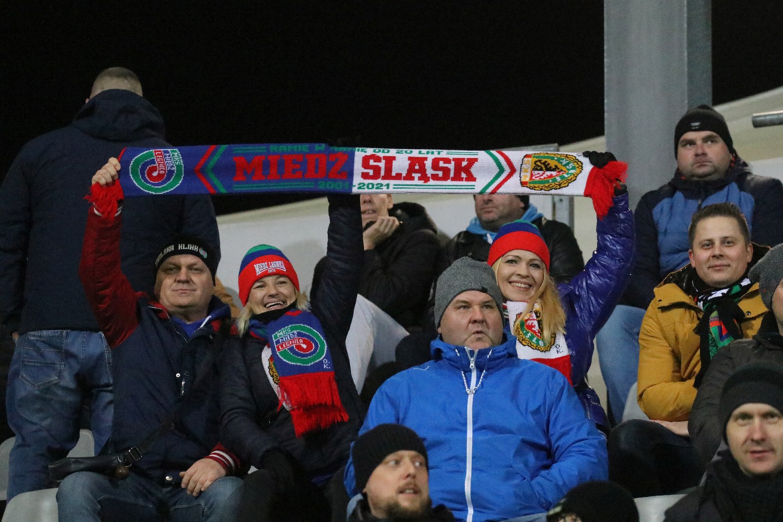Kibice na meczu Miedź Legnica - Górnik Polkowice. Znajdź siebie!
