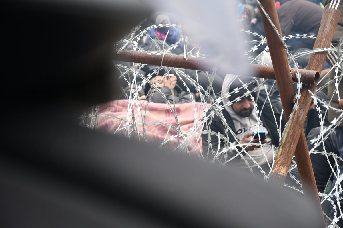 Policjanci z Legnicy na granicy z Białorusią