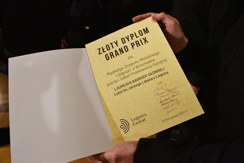 Męski Zespół Wokalny I Signiori z Grand Prix Legnica Cantat 51