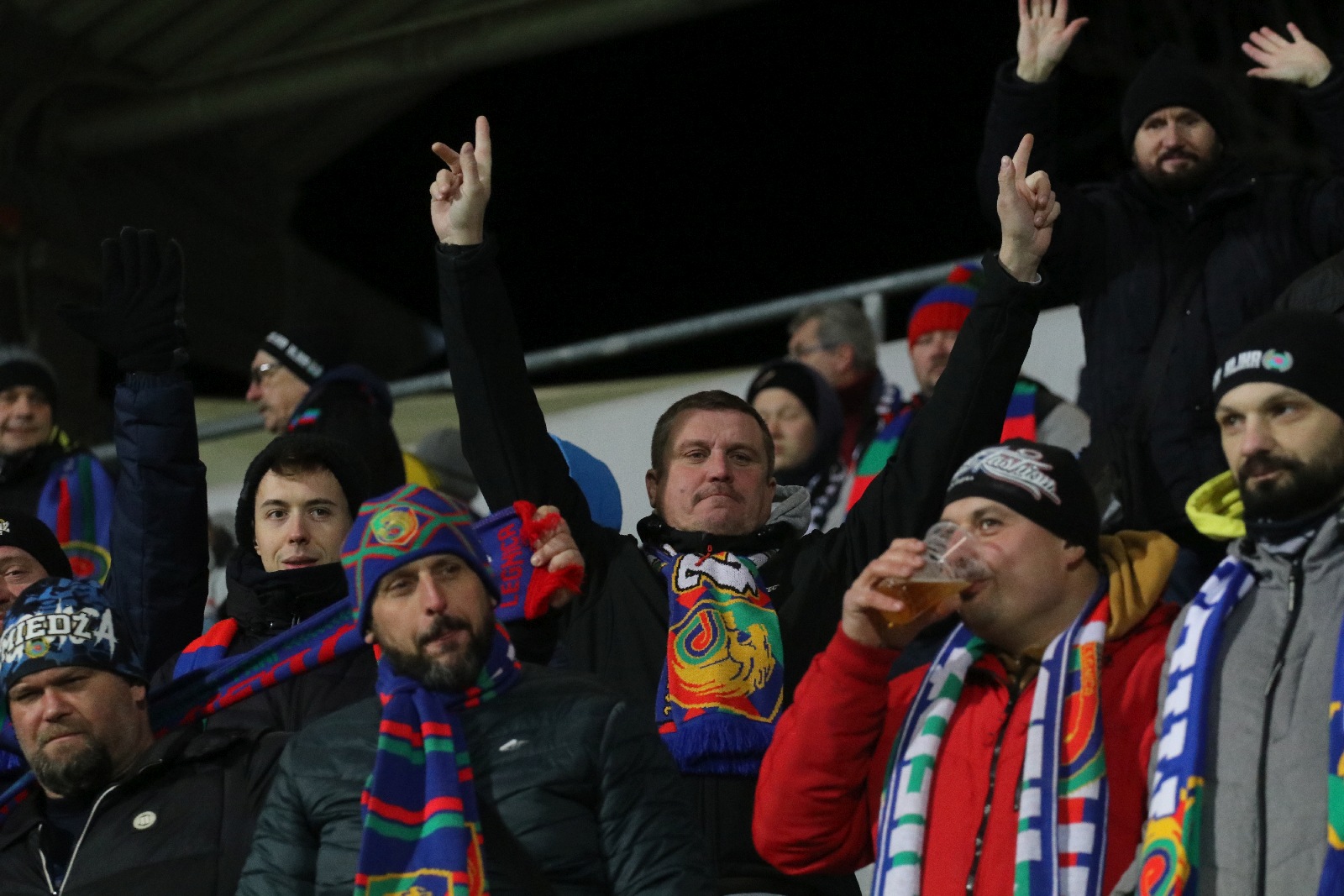 Kibice na meczu Miedź Legnica - GKS Tychy. Zobaczcie zdjęcia