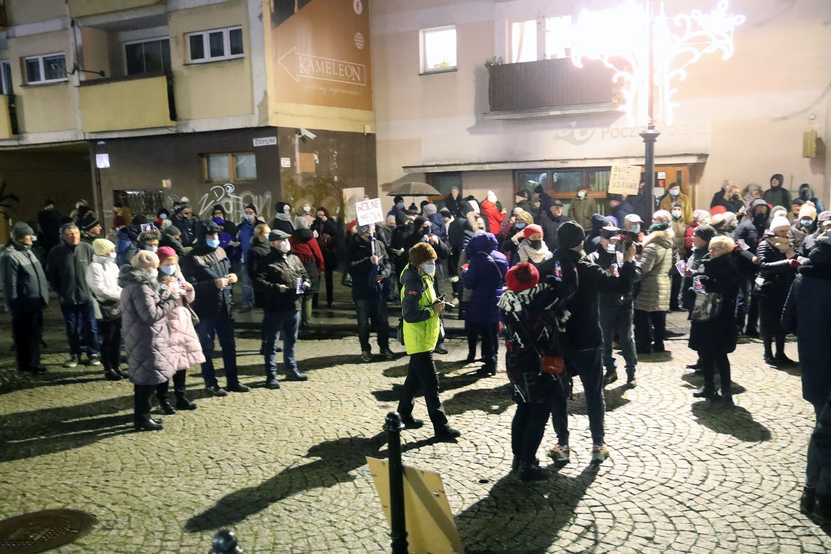 Legnicki protest w obronie wolnych mediów