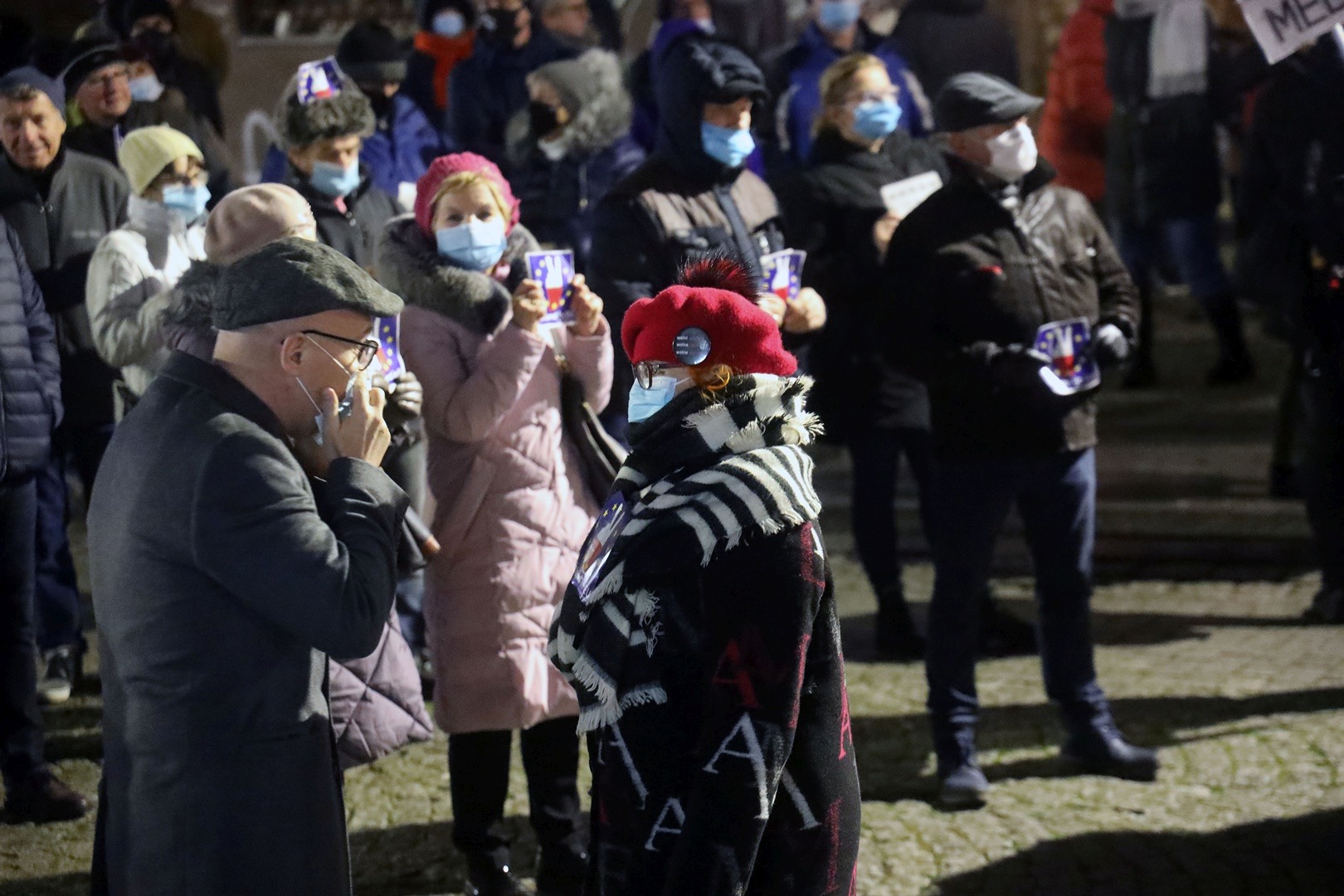 Legnicki protest w obronie wolnych mediów