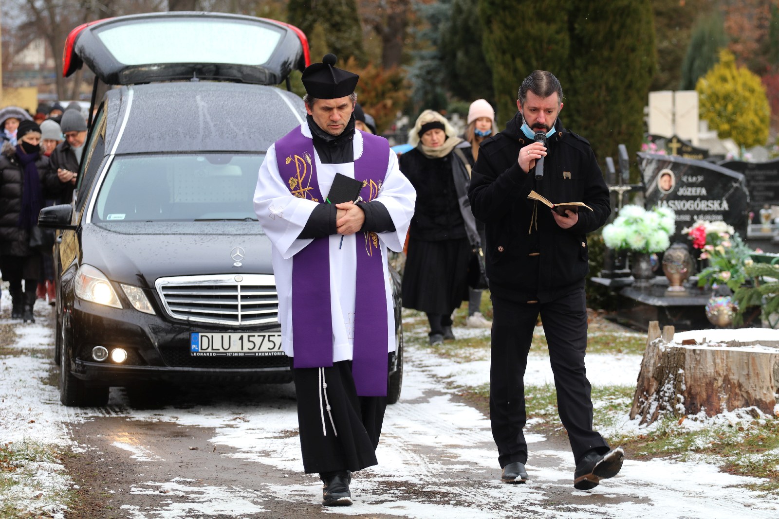 Pogrzeb Krystyny Tchorowskiej nauczycielki z Energetyka