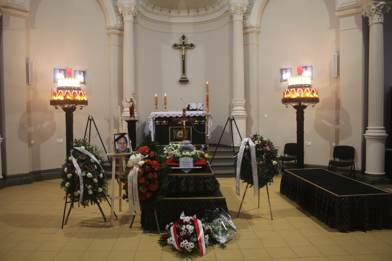 Pogrzeb Zbigniewa Próżnego przewodniczącego Solidarności w ZGM