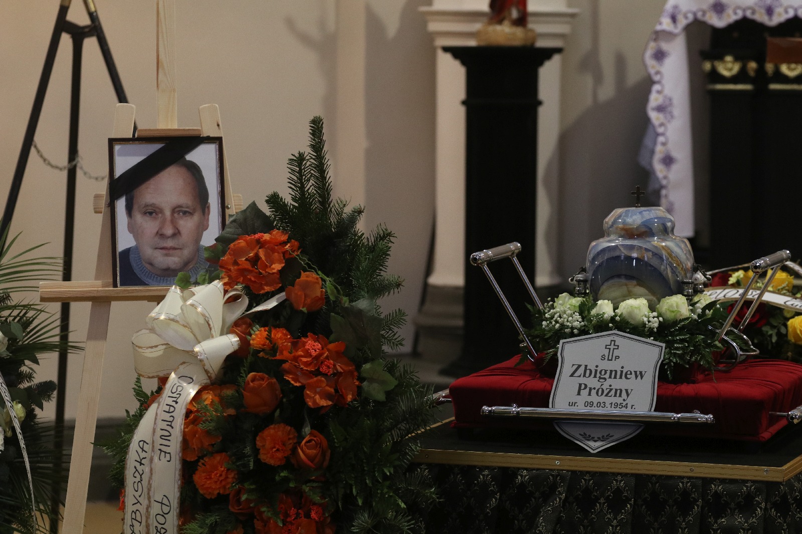 Pogrzeb Zbigniewa Próżnego przewodniczącego Solidarności w ZGM