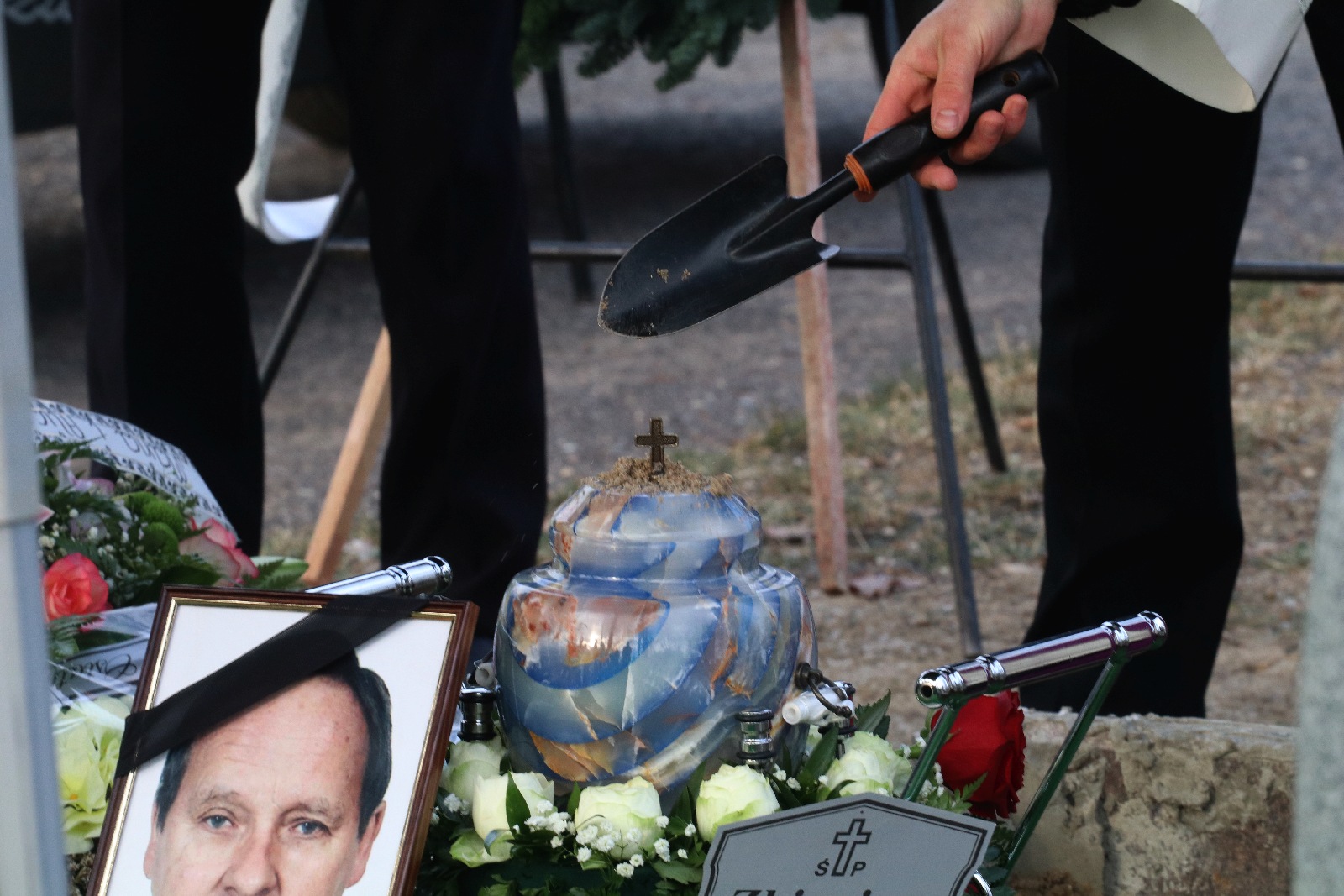 Pogrzeb Zbigniewa Próżnego przewodniczącego Solidarności w ZGM