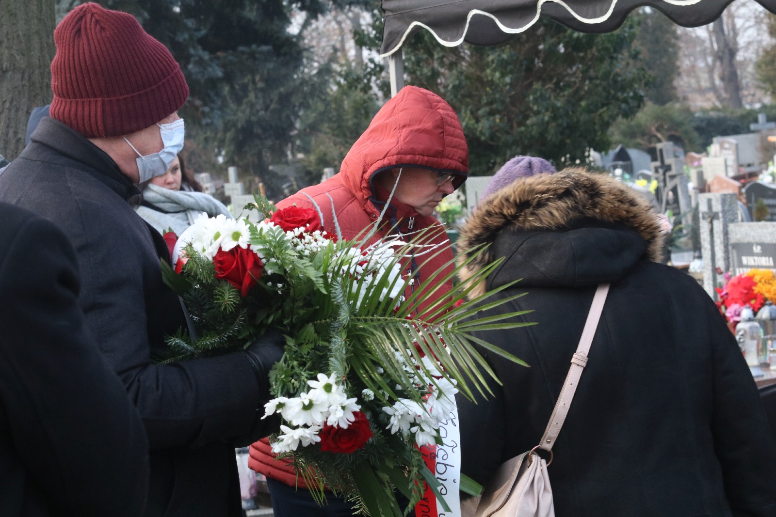 Pogrzeb Zbigniewa Próżnego przewodniczącego Solidarności w ZGM