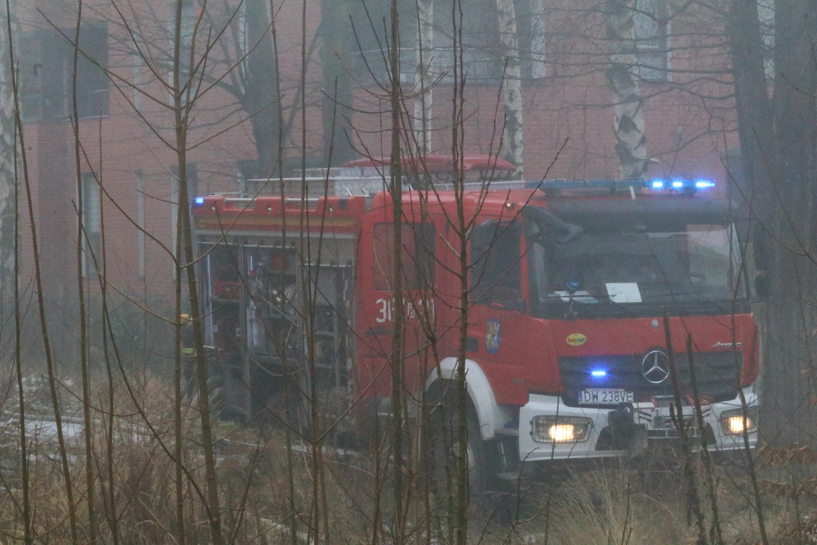 Pożar pustostanu przy ulicy Lindego                        
