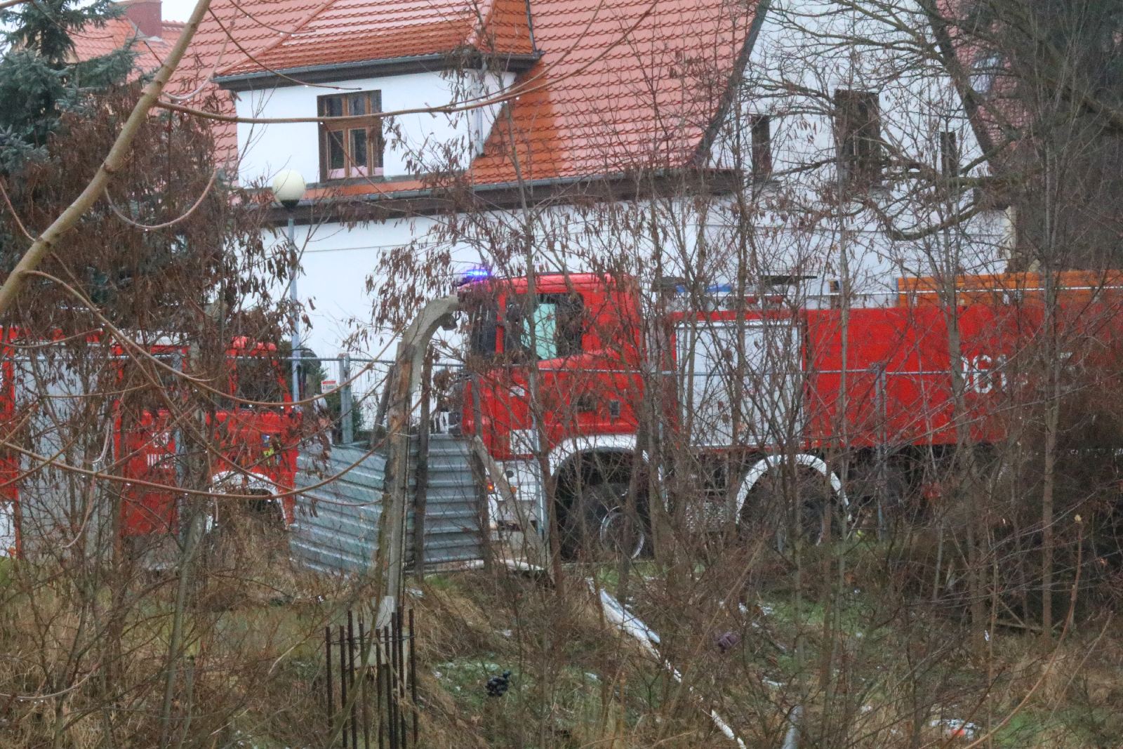 Pożar pustostanu przy ulicy Lindego                        

